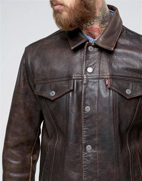 levis genuine leather jacket.